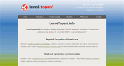 Desktop Screenshot of levnetopeni.info