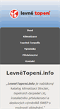 Mobile Screenshot of levnetopeni.info